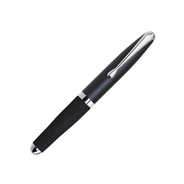 Mini aluminum cap-off ballpoint pen with a metal cap, ultra-comfort EVA... from ASI 68190 Lungsal / Lungsal