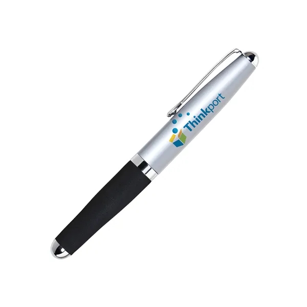 Mini aluminum cap-off ballpoint pen with a metal cap, ultra-comfort EVA... from ASI 68190 Lungsal / Lungsal