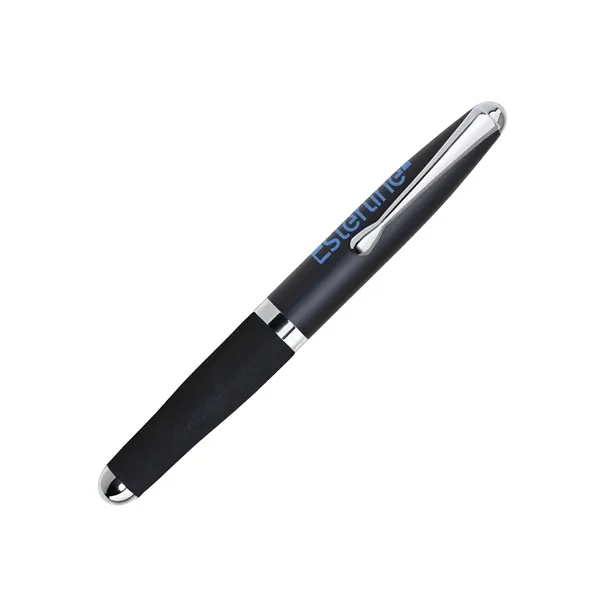 Mini aluminum cap-off ballpoint pen with a metal cap, ultra-comfort EVA... from ASI 68190 Lungsal / Lungsal