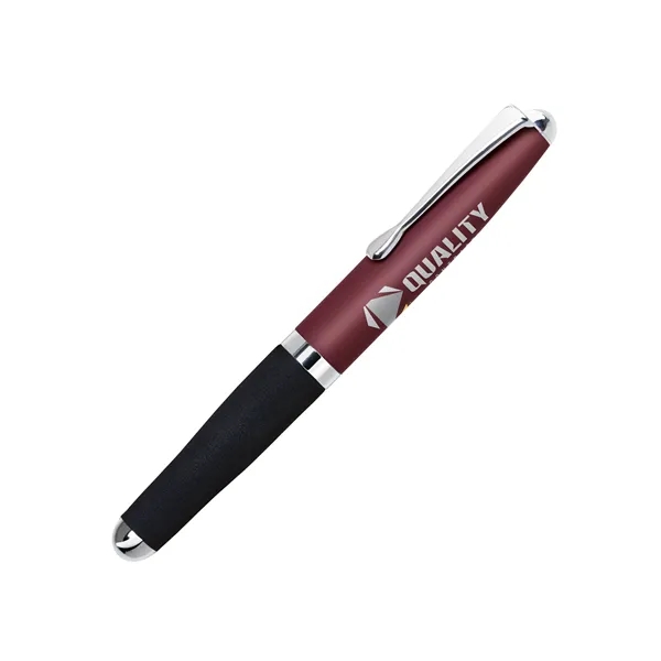 Mini aluminum cap-off ballpoint pen with a metal cap, ultra-comfort EVA... from ASI 68190 Lungsal / Lungsal