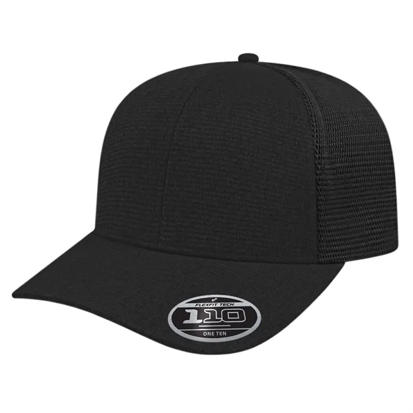 Ribbed Tri-Blend Trucker Mesh Back Cap featuring 110 Technology® sweatband with... from ASI 43792 Cap America Inc
