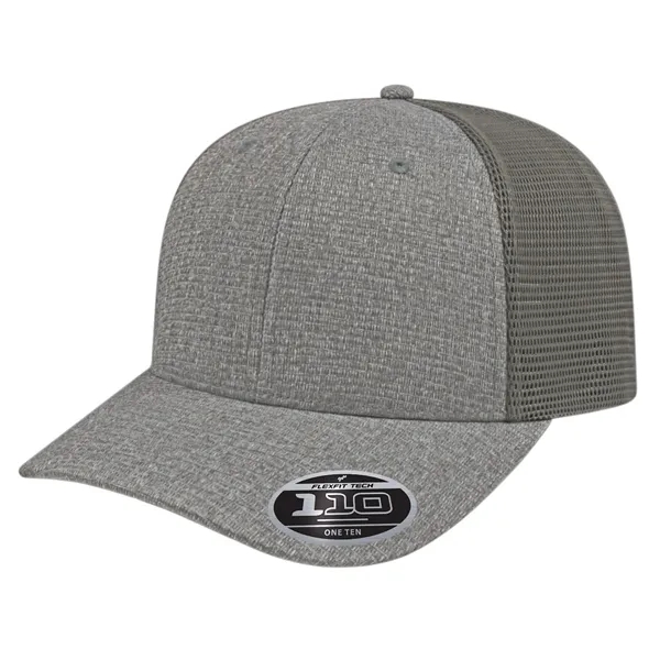 Ribbed Tri-Blend Trucker Mesh Back Cap featuring 110 Technology® sweatband with... from ASI 43792 Cap America Inc