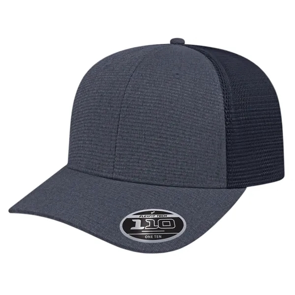 Ribbed Tri-Blend Trucker Mesh Back Cap featuring 110 Technology® sweatband with... from ASI 43792 Cap America Inc
