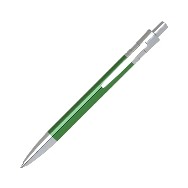 Aluminum click-action ballpoint pen with a lightweight, translucent colored barrel and... from ASI 68190 Lungsal / Lungsal