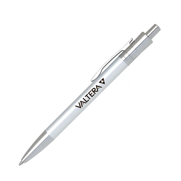 Aluminum click-action ballpoint pen with a lightweight, translucent colored barrel and... from ASI 68190 Lungsal / Lungsal