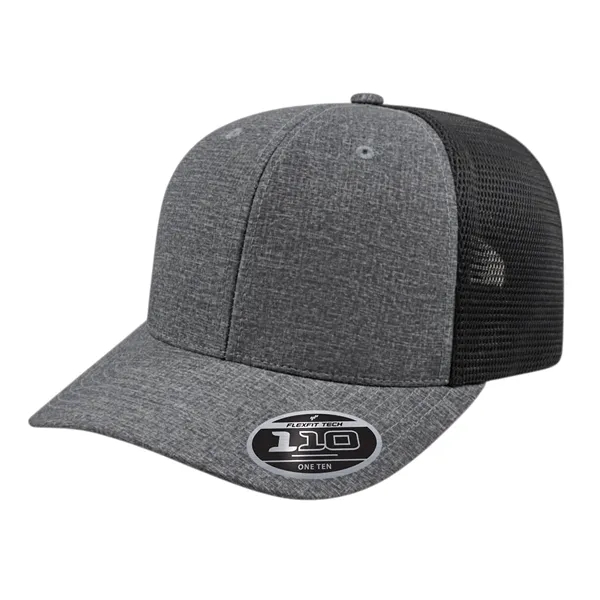Melange polyester and mesh structured trucker style adjustable cap.... from ASI 43792 Cap America Inc