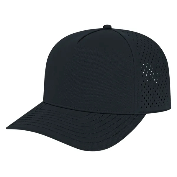 Medium profile five panel structured cap with shapeable pre-curved visor... from ASI 43792 Cap America Inc