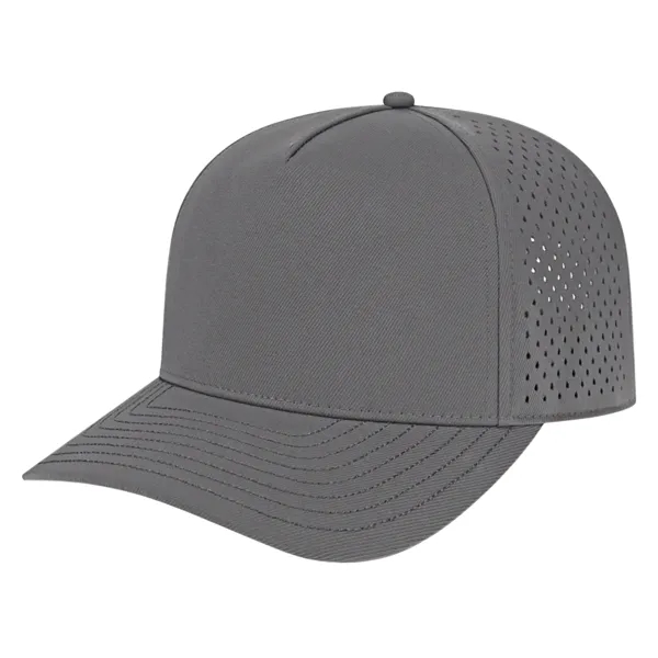 Medium profile five panel structured cap with shapeable pre-curved visor... from ASI 43792 Cap America Inc