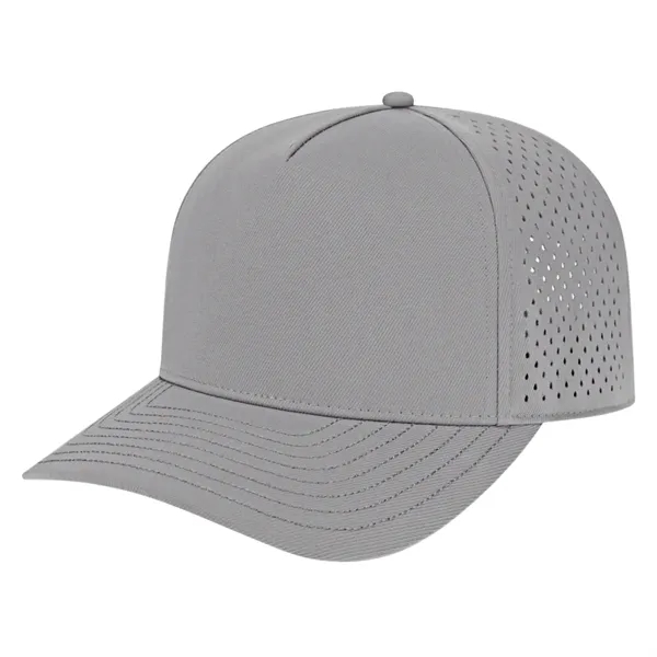 Medium profile five panel structured cap with shapeable pre-curved visor... from ASI 43792 Cap America Inc