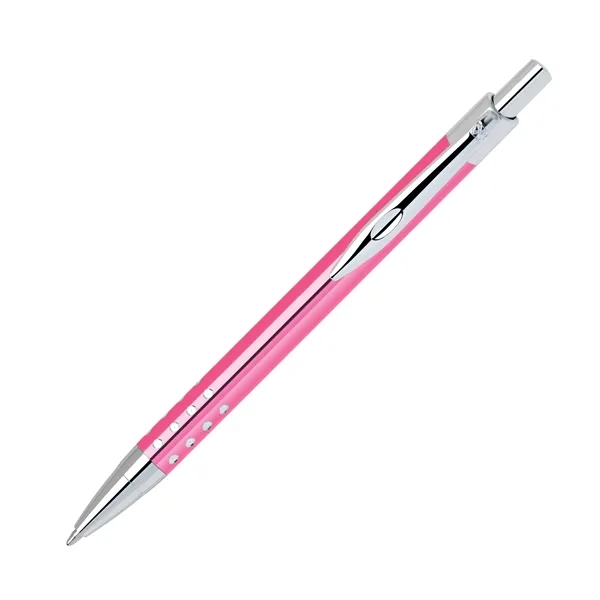 Kelvin-I Metal Pen with Anodized Barrel and Elegant Chrome Dotted Grip... from ASI 68190 Lungsal