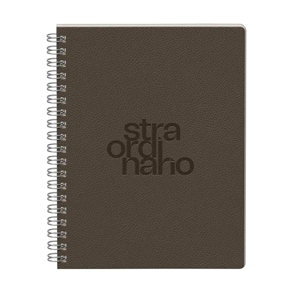 Streamlined and structured. This 9.75" x 7.375" soft PU spiral journal... from ASI 88660 Spector & Co.