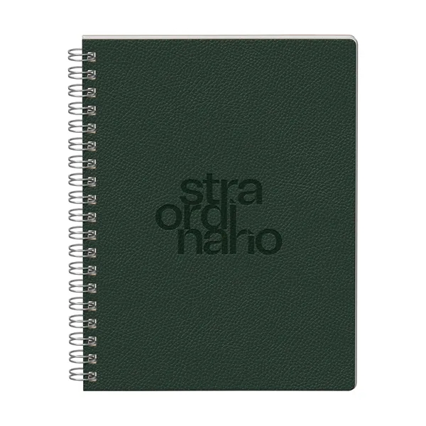 Streamlined and structured. This 9.75" x 7.375" soft PU spiral journal... from ASI 88660 Spector & Co.