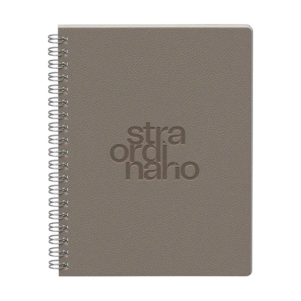 Streamlined and structured. This 9.75" x 7.375" soft PU spiral journal... from ASI 88660 Spector & Co.