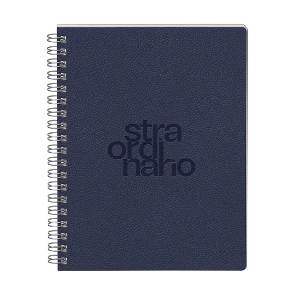 Streamlined and structured. This 9.75" x 7.375" soft PU spiral journal... from ASI 88660 Spector & Co.