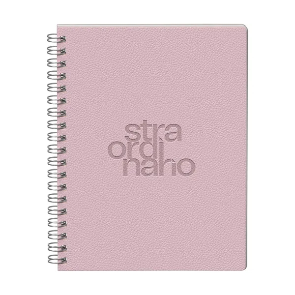 Streamlined and structured. This 9.75" x 7.375" soft PU spiral journal... from ASI 88660 Spector & Co.