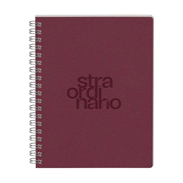 Streamlined and structured. This 9.75" x 7.375" soft PU spiral journal... from ASI 88660 Spector & Co.