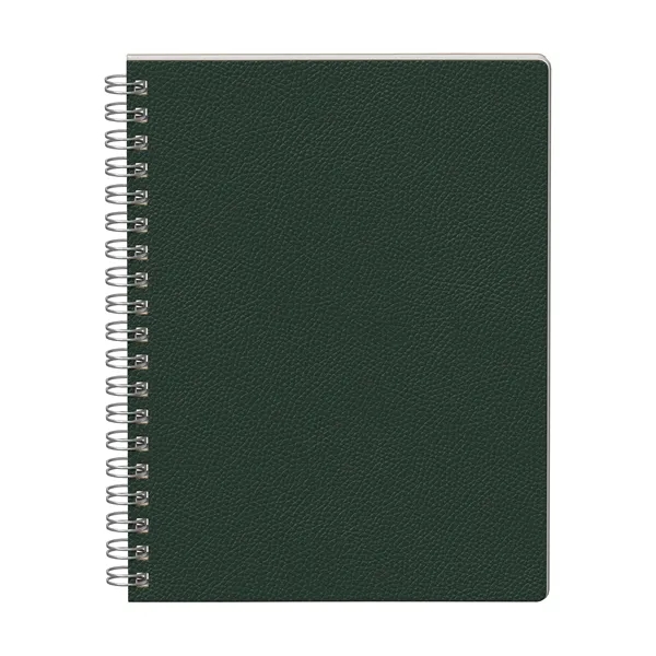 Streamlined and structured. This 9.75" x 7.375" soft PU spiral journal... from ASI 88660 Spector & Co.