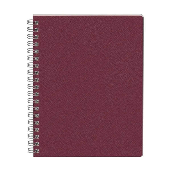 Streamlined and structured. This 9.75" x 7.375" soft PU spiral journal... from ASI 88660 Spector & Co.