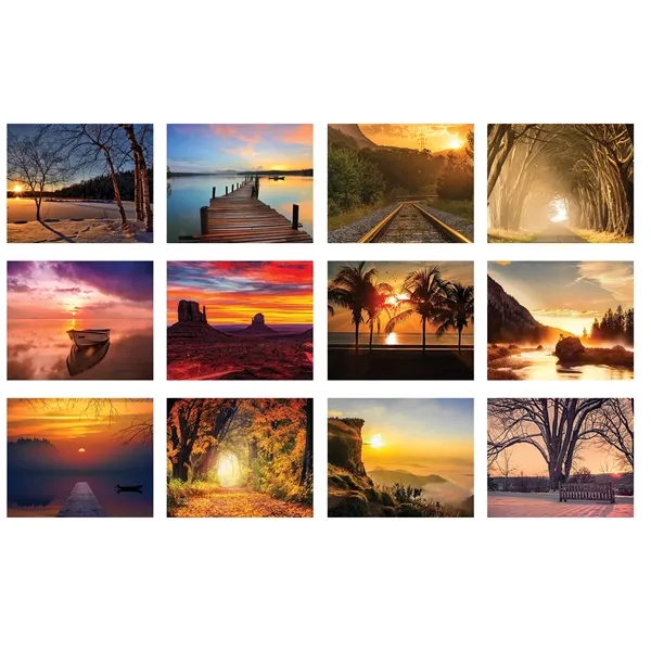 12 month mini tear-off sheet calendar featuring photos of beautiful sunsets.... from ASI 50873 Drum-Line / Drum-line Inc