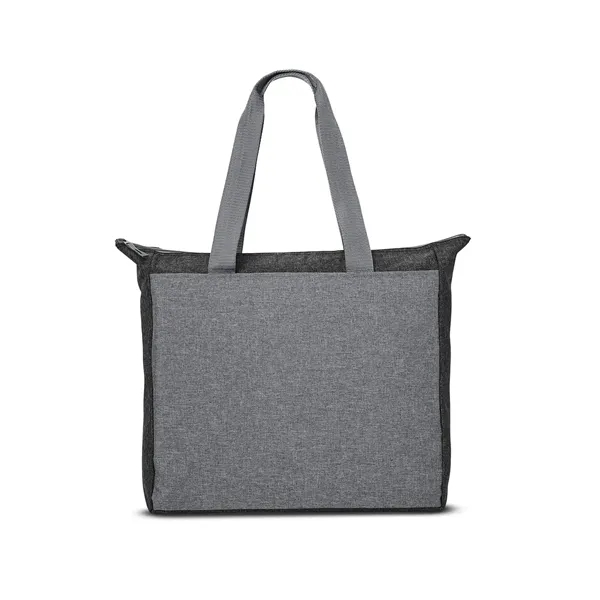 16" x 15.75" tote bag with a zippered main compartment, carry... from ASI 79530 Prime Line