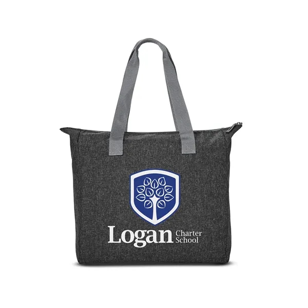 16" x 15.75" tote bag with a zippered main compartment, carry... from ASI 79530 Prime Line