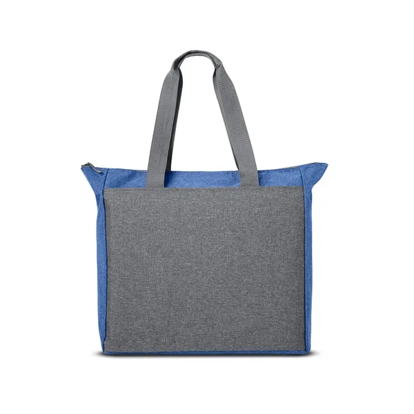 16" x 15.75" tote bag with a zippered main compartment, carry... from ASI 79530 Prime Line