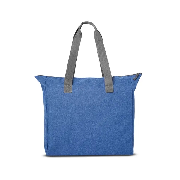 16" x 15.75" tote bag with a zippered main compartment, carry... from ASI 79530 Prime Line
