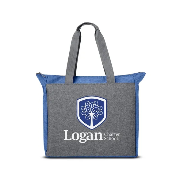 16" x 15.75" tote bag with a zippered main compartment, carry... from ASI 79530 Prime Line
