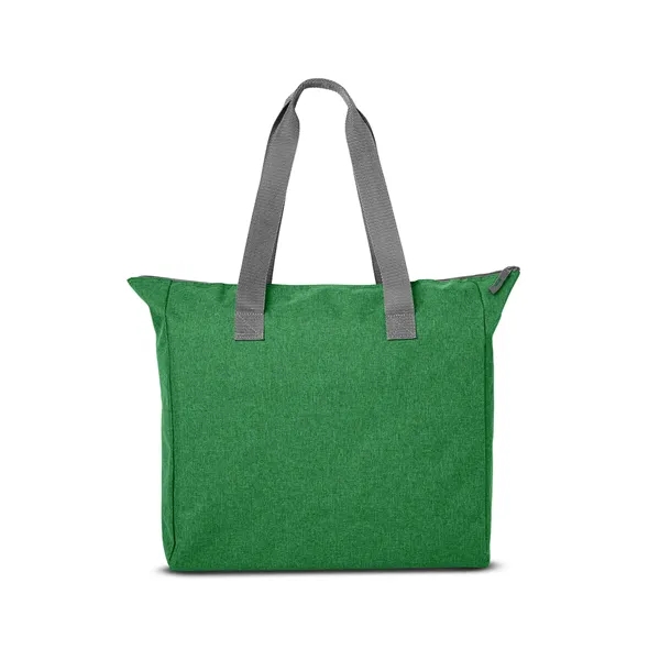 16" x 15.75" tote bag with a zippered main compartment, carry... from ASI 79530 Prime Line