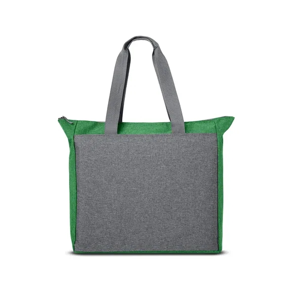 16" x 15.75" tote bag with a zippered main compartment, carry... from ASI 79530 Prime Line