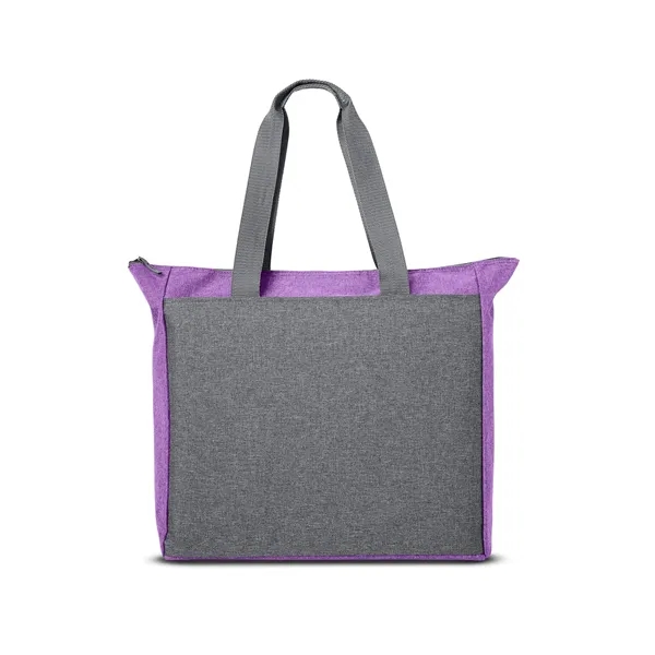 16" x 15.75" tote bag with a zippered main compartment, carry... from ASI 79530 Prime Line