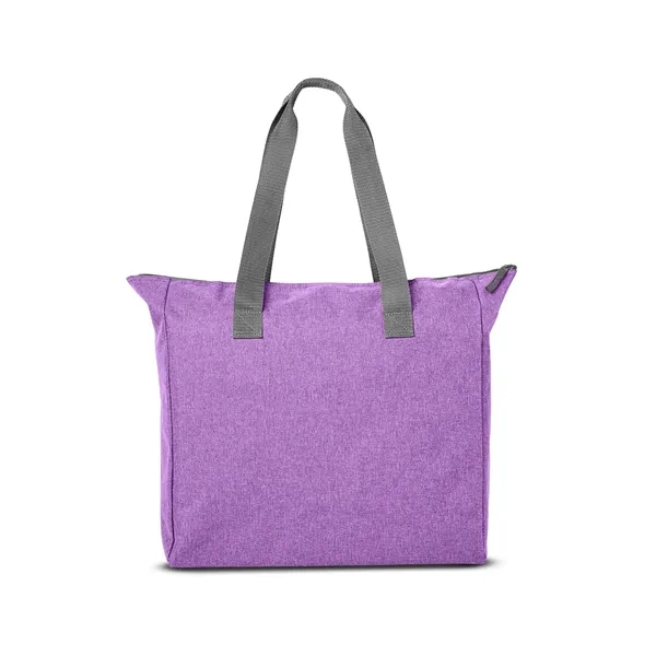 16" x 15.75" tote bag with a zippered main compartment, carry... from ASI 79530 Prime Line