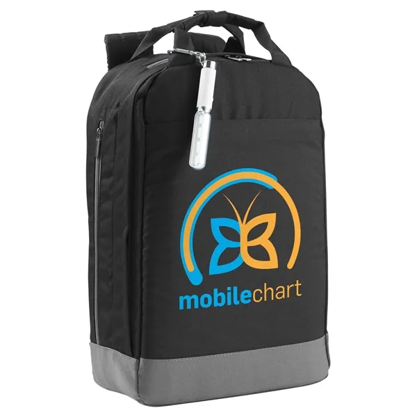 11.8" x 16.9" x 5.1" backpack with a double-zippered main compartment,... from ASI 79530 Prime Line