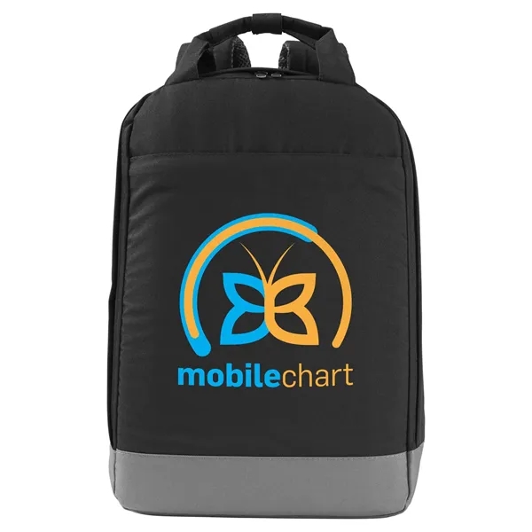 11.8" x 16.9" x 5.1" backpack with a double-zippered main compartment,... from ASI 79530 Prime Line