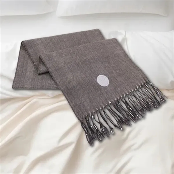 Lamb's wool and acrylic blend fringed scarf that measures 12" x... from ASI 73520 Neet Feet / Kanata Blanket