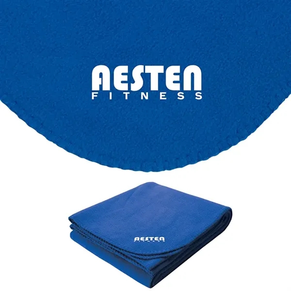 0.19" x 60" x 50" blanket made with anti-pilling fleece with... from ASI 67866 Logomark/Valumark