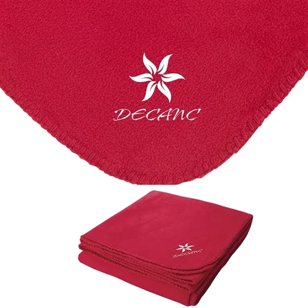 0.19" x 60" x 50" blanket made with anti-pilling fleece with... from ASI 67866 Logomark/Valumark