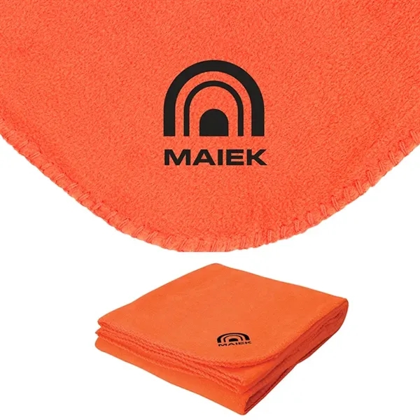 0.19" x 60" x 50" blanket made with anti-pilling fleece with... from ASI 67866 Logomark/Valumark