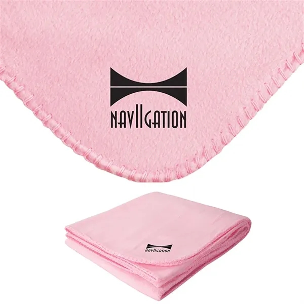 0.19" x 60" x 50" blanket made with anti-pilling fleece with... from ASI 67866 Logomark/Valumark