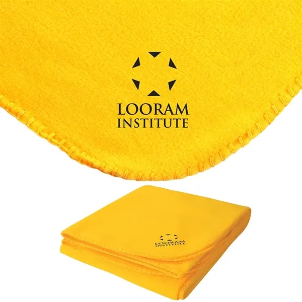 0.19" x 60" x 50" blanket made with anti-pilling fleece with... from ASI 67866 Logomark/Valumark