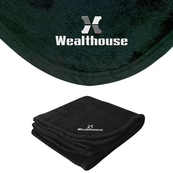 0.19" x 60" x 50" micro-plush blanket; made with extra-soft micro-plush... from ASI 67866 Logomark/Valumark