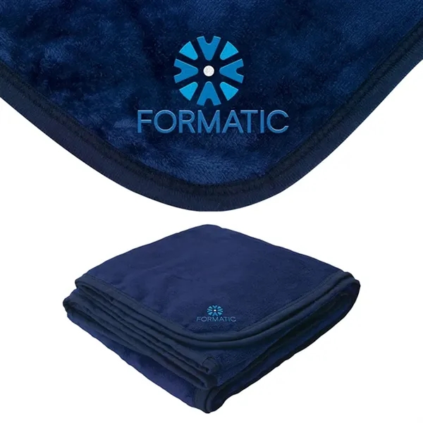 0.19" x 60" x 50" micro-plush blanket; made with extra-soft micro-plush... from ASI 67866 Logomark/Valumark