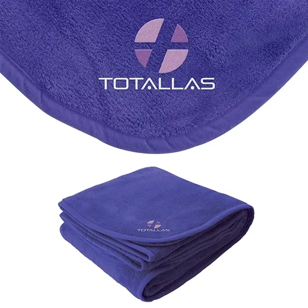 0.19" x 60" x 50" micro-plush blanket; made with extra-soft micro-plush... from ASI 67866 Logomark/Valumark