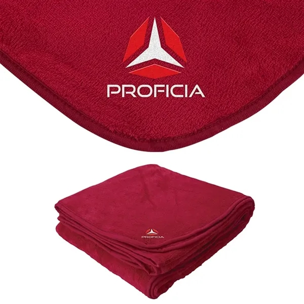 0.19" x 60" x 50" micro-plush blanket; made with extra-soft micro-plush... from ASI 67866 Logomark/Valumark