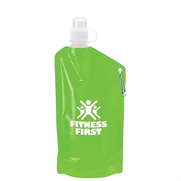 1.44" x 11.38" x 5.12" collapsible polyethylene water bottle holds up... from ASI 67866 Logomark/Valumark / Valumark™