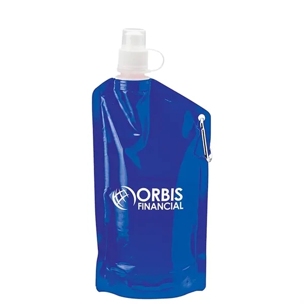 1.44" x 11.38" x 5.12" collapsible polyethylene water bottle holds up... from ASI 67866 Logomark/Valumark / Valumark™