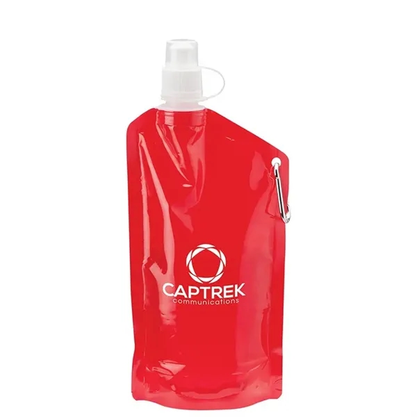 1.44" x 11.38" x 5.12" collapsible polyethylene water bottle holds up... from ASI 67866 Logomark/Valumark / Valumark™