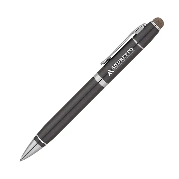 Twist action ballpoint pen with aluminum construction, chrome accents, twist tip,... from ASI 67866 Logomark/Valumark