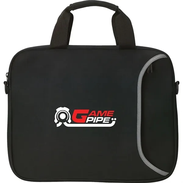 Laptop case with 1 1/2" x 48" removable and adjustable shoulder... from ASI 67866 Logomark/Valumark
