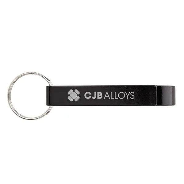 0.56" x 3.25" x 0.44" bottle opener keyring with can tab... from ASI 67866 Logomark/Valumark / Valumark™